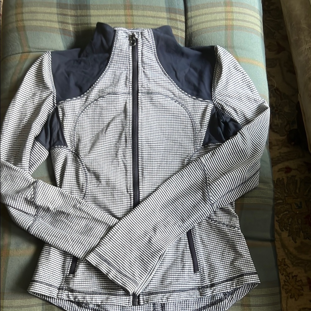 Women's Navy and White Lululemon Jacket